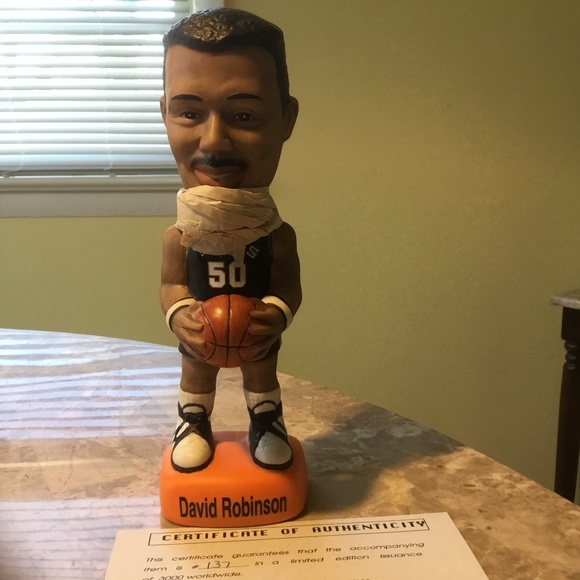 NBA David Robinson San Antonio Spurs 1994 Bobbling Head NICE! (#137of 3000) LE - Picture 2 of 16
